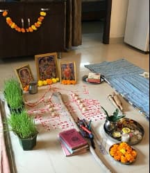 Layout for dussehra puja