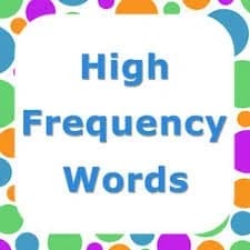 High frequency words