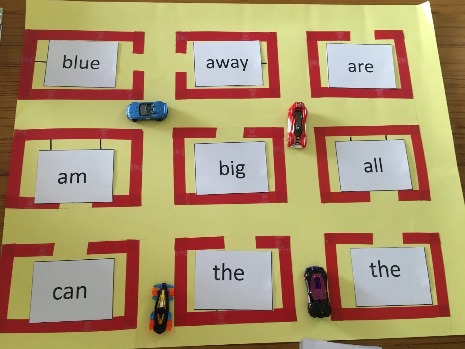 Sight Word Game — Car Park